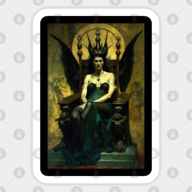 Hecate - Goddess of Witchcraft and the Underworld Sticker by YeCurisoityShoppe